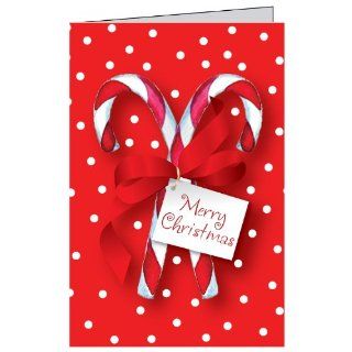 Jillson Roberts Recycled Christmas Self Adhesive Gift Tags, Candy Cane Toss, 24 Count (XTA585)  Label Holders 