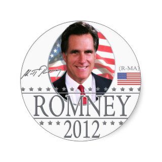 Team Romney in 2012 Round Sticker