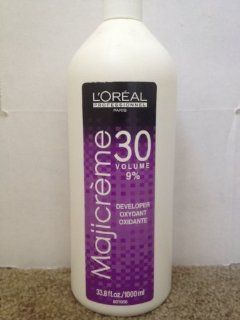 L'oreal Professionnel Maji Creme Developer Lotion   30 Volume 9% (33.8 oz / liter)  Standard Hair Conditioners  Beauty