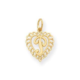 14k Initial P Charm Jewelry