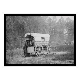 Telegraph Battery Wagon near Petersburg 1864 Print