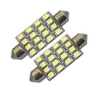 Cutequeen 8pcs Green 42mm(1.72") 16 SMD 12V Festoon Dome Light LED Bulbs 211 2 212 2 569 578   Green (pack of 8) Automotive