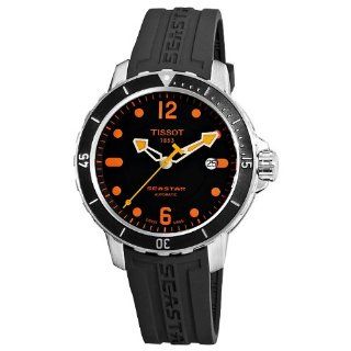 Tissot Men's T0664071705701 SeaStar Black Automatic Dial Watch at  Men's Watch store.