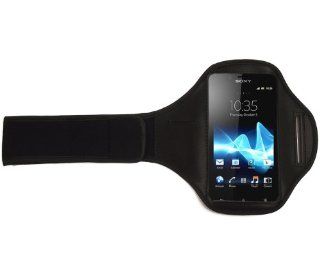 iTALKonline BLACK Sports GYM ArmBand Case Cover for Sony LT26i Xperia S Cell Phones & Accessories