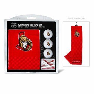 Ottawa Senators NHL Embroidered Towel/3 Ball/12 Tee Set  Sports Fan Golf Gift Sets  Sports & Outdoors