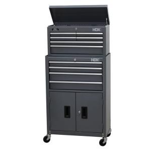 HDX 24 in. W 10 Drawer Tool Chest and Cabinet Combo C 210B
