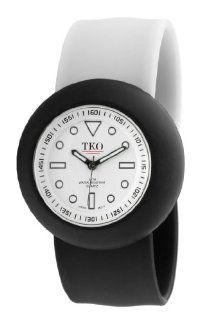 TKO ORLOGI Women's TK589 WBB Black and White Rubber Slap Watch Watches