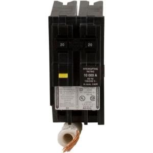 Square D by Schneider Electric Homeline 20 Amp Two Pole GFCI Circuit Breaker HOM220GFI