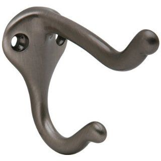 Schlage SC571B620 Antique Pewter Wardrobe Hook 3 Inch Projection Coat and Hat Hook