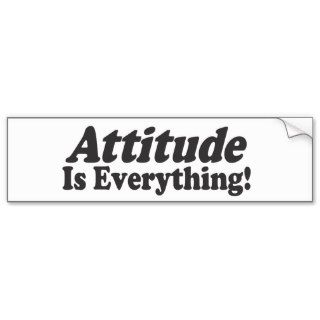 Attitude Is Everything Bumper Sticker