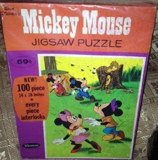 Vintage Disney's Mickey Mouse 100 Piece Jigsaw Puzzle 1967 