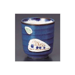 teacup kbu512 13 572 [3.35 x 3.47 inch] Japanese tabletop kitchen dish Sushi teacup navy blue owl ( blue ) Sushi [8.5 x 8.8cm] inn restaurant tableware restaurant business kbu512 13 572 Kitchen & Dining