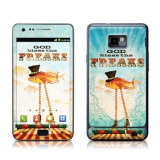God Bless The Freaks Design Protective Skin Decal Sticker for Samsung Galaxy S II / Galaxy S 2 i9100 (Verizon) Cell Phone Cell Phones & Accessories