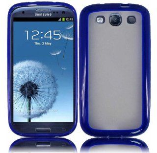 Blue/Clear PC+TPU Case Cover for Samsung Galaxy S3 i9300 AT&T Samsung Galaxy S3 ii i747 Cell Phones & Accessories