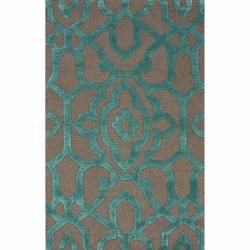 nuLOOM Handmade Marrakesh Grey Faux Silk/ Wool Rug (5' x 8') Nuloom 5x8   6x9 Rugs