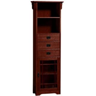 Home Decorators Collection Craftsman 22 in. Wood Macintosh Oak Bath Linen Cabinet DISCONTINUED 3935940110