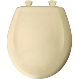 BEMIS Slow Close STA TITE Round Closed Front Toilet Seat in Jersey Cream 200SLOWT 341