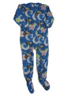 Circo Girls Blue Monkey Fleece Blanket Sleeper Union Suit Pajamas Pajama Sets Clothing