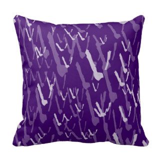 Initial V Throw Pillows