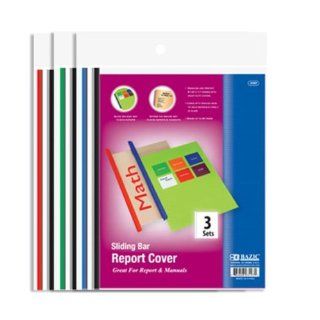 BAZIC Clear Front Report Covers w/ Sliding Bar Case Pack 144