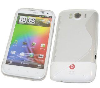 iTALKonline HTC Sensation XL Slim Grip S Line TPU Gel Case Soft Skin Cover   Clear Transparent Cell Phones & Accessories