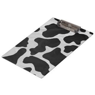 Cow Black and White Print Clipboards