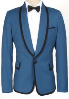 PSY Gangnam Style Halloween Costume   Slim fit Blue Tuxedo (jackets 029 L) Clothing