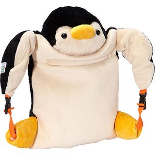 Penguin Luggable Childrens Backpack Black   Wildkin School & Day Hiking