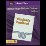 Holt Traditions Warriners Handbook Student Edition Grade 9 Third Course