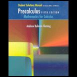 Precalculus  Mathematics for Calculus   Student Solutions Manual
