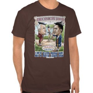 McCain vs Obama Duel Tee Shirt