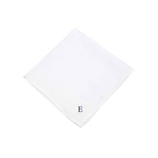 Personalized 3 pk. Hand Rolled Hankies, E, Mens