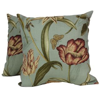Gabriella 'Oasis' Floral Throw Pillows (Set of 2) RLF HOME Throw Pillows