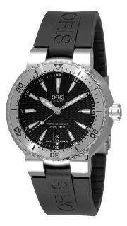 Oris Men's 73375334154RS TT1 Diver Black Rubber Strap Watch Oris Watches