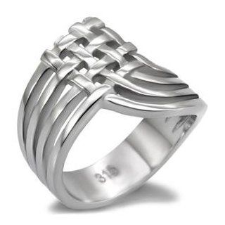 Stainless Steel Intertwined Ring Jewelry