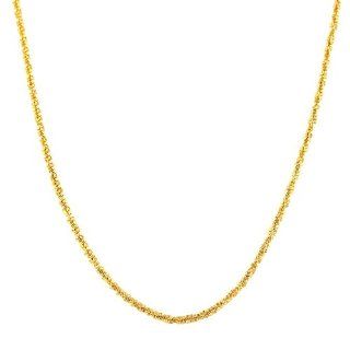 14 Karat Yellow Gold 1.2 mm Adjustable Sparkle Chain (22 Inch) Chain Necklaces Jewelry