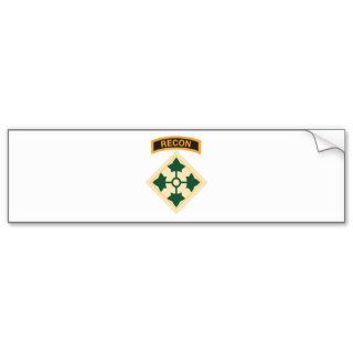 4th Infantry Division, Recon Tab Bumper Sticker
