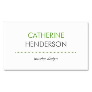 Modern Tones Business Card   Green