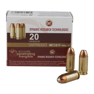 Frangible Handgun Ammunition   Drt Handgun Ammunition  .40 S&W 105gr Jhp