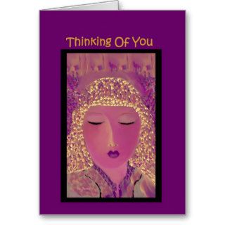 Thinking of You  Passion Lights Card, Blank Inside