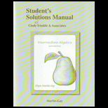 Intermediate Algebra   Student Solution Manual