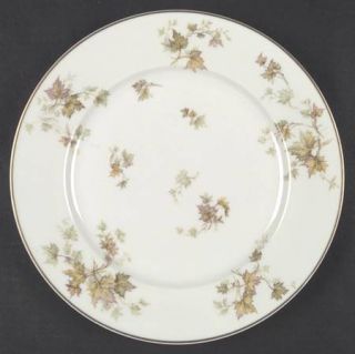 Haviland Autumn Leaf Gold Trim Dinner Plate, Fine China Dinnerware   H&Co, Gold