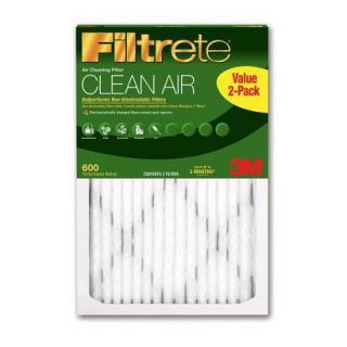 3M Filtrete Clean Air 600 MPR 14x25 Filter   Value 2 Pk.