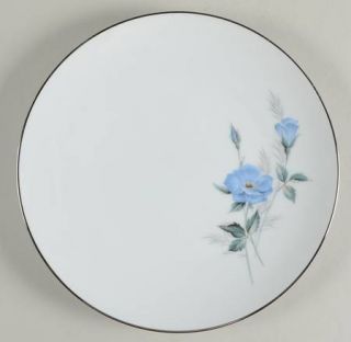Noritake Sylvia Dinner Plate, Fine China Dinnerware   Blue Flowers,Teal Leaves,P
