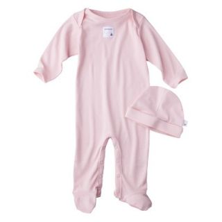 Burts Bees Baby Newborn Organic Lap Shoulder Coverall and Hat Set   Bloosom 3 