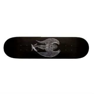 Angel pencil drawing Black and white Design Skateboard Decks