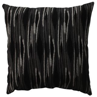Pillow Perfect Kasuri Charcoal 23 inch Decorative Pillow Pillow Perfect Throw Pillows