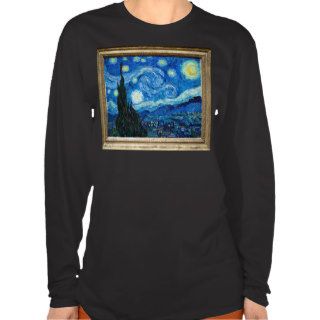 Starry Night Painting By Painter Vincent Van Gogh T Shirts