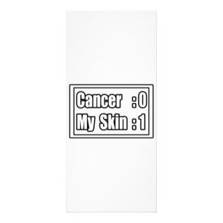 I Beat Skin Cancer (Scoreboard) Rack Card Design