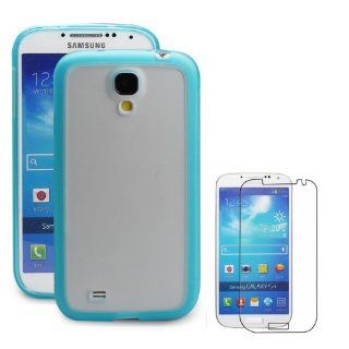 YarMonth   Ultra LightBlue PC + TPU Hybrid Protective Case Skin Cover+ Free Clear Screen Protector for Samsung Galaxy SIV S4 i9500 2013 Model (AT&T, T Mobile, Sprint, Verizon) Cell Phones & Accessories